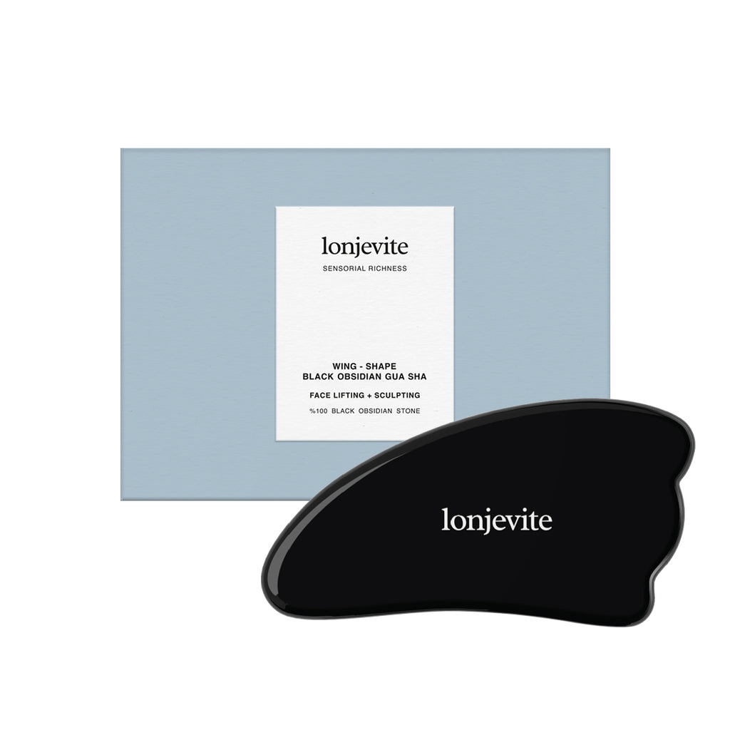 Gua Sha in Ossidiana Nera Naturale – Rituale Viso