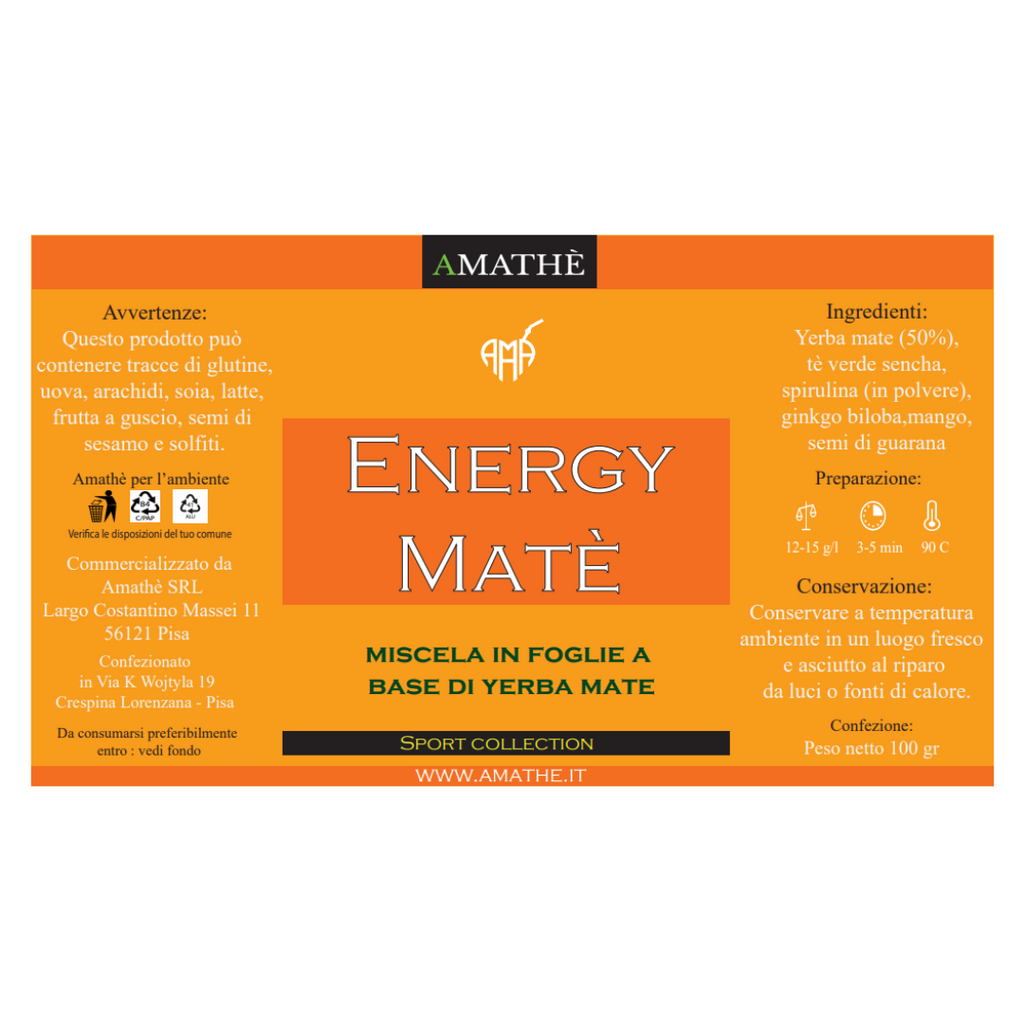 Energy Matè – Infuso Funzionale alla Yerba Mate