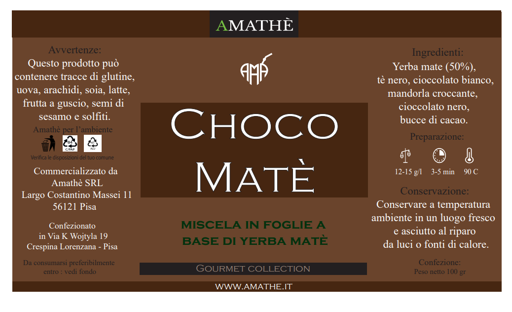 Choco Matè – Infuso Funzionale al Mate e Cacao