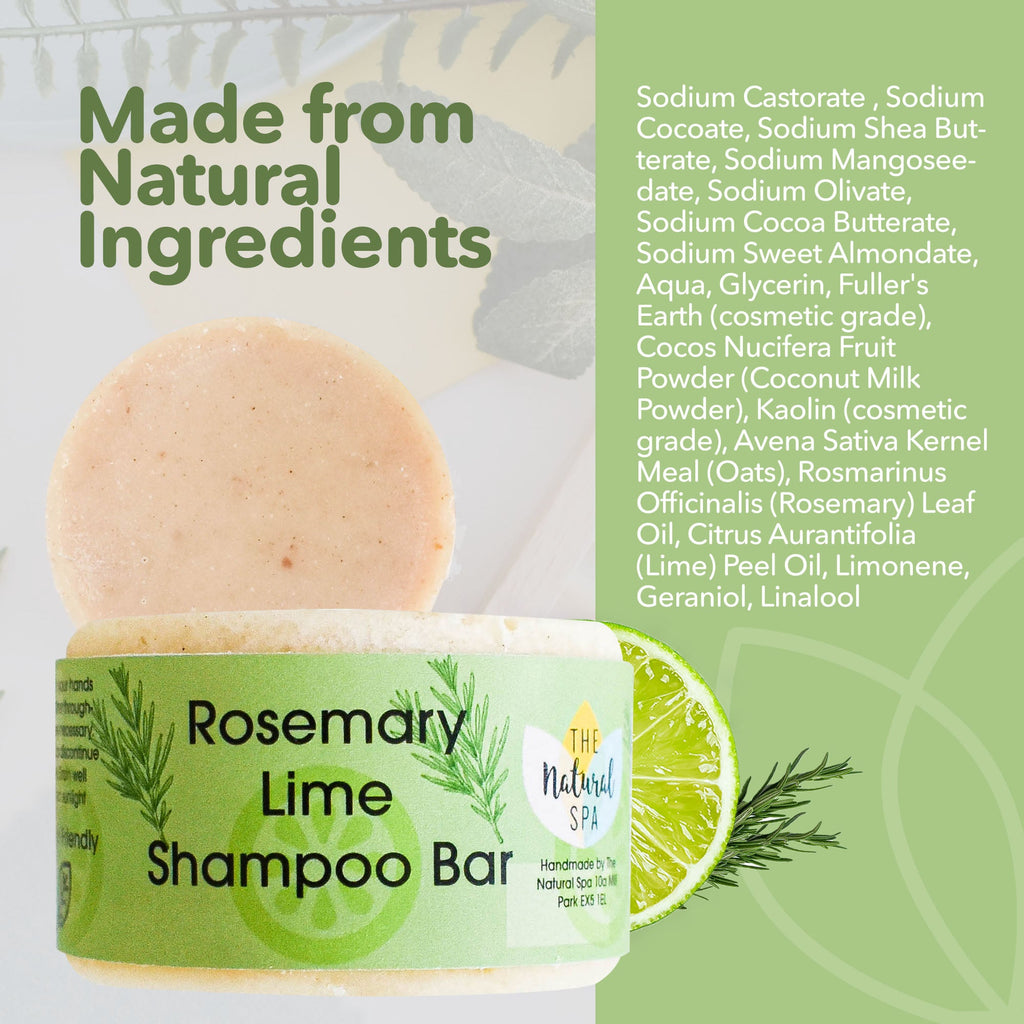 Shampoo Solido Naturale -  Rosmarino e Lime Rinfrescante