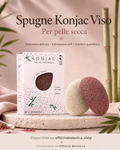 Spugna Konjac Naturale per il Viso – Detersione Delicata