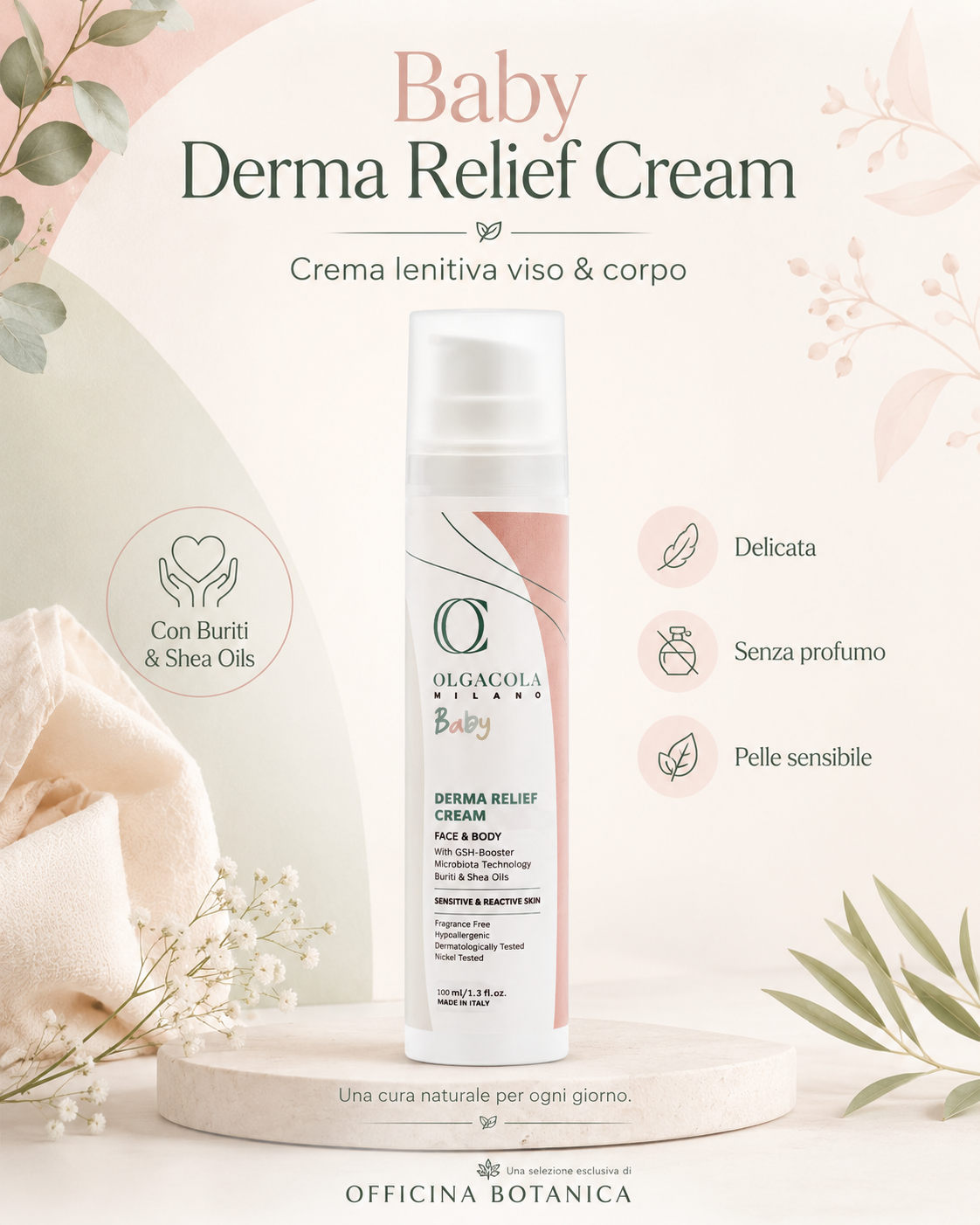 Derma Relief – Crema Viso & Corpo per Pelle Sensibile | 100 ml