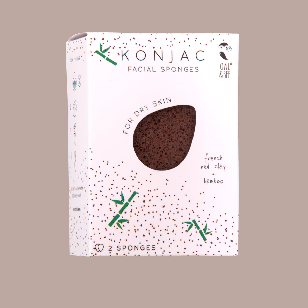 Spugna Konjac Naturale per il Viso – Detersione Delicata